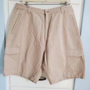 JACHS Mens Khaki Cargo Shorts Size 40